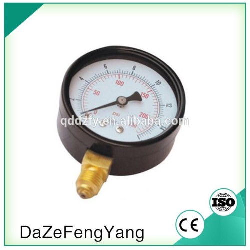 Dry Economy Natural Gas Meter Pressure Gauge Psi , Bar , Mpa, High