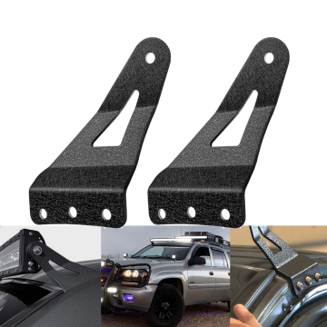 99-06 Chevy Silverado Suburban Avalanche Tahoe & GMC Yukon 54' Curved LED Light Bar Bracket - Upper Windshield Roof Cab