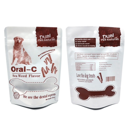 I sacchetti per il trattamento degli alimenti per animali domestici riciclati per uso alimentare