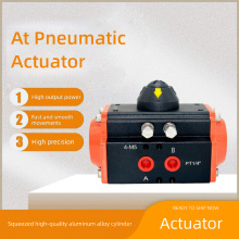Actuator de supapă pneumatică compactă cu două cilindri