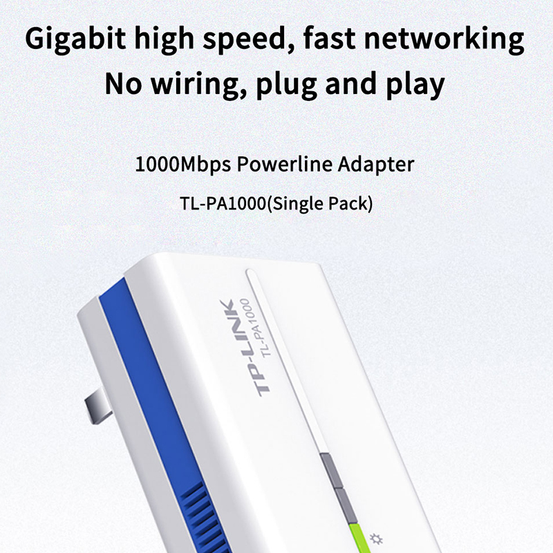 TP-LINK PA1000 1000Mbps Powerline Network Adapter, AV1000 Ethernet PLC Adapter,plug and play