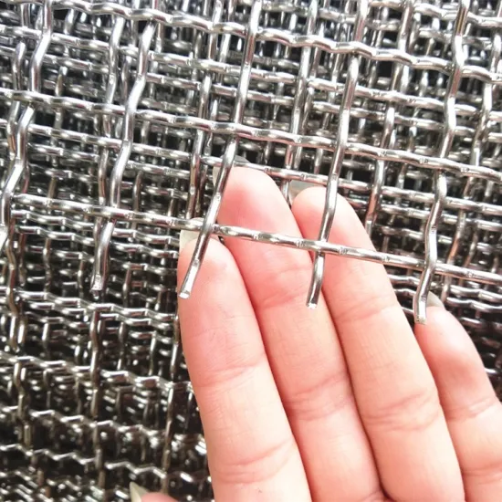 316 316L Stainless Steel Crimped Wire Mesh - 3x3 Mesh Size