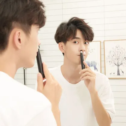 YouPin ShowSee Nose Hair Trimmer & Ear Hair Trimmer with Vacuum Cleaning System, IPX7 Waterproof