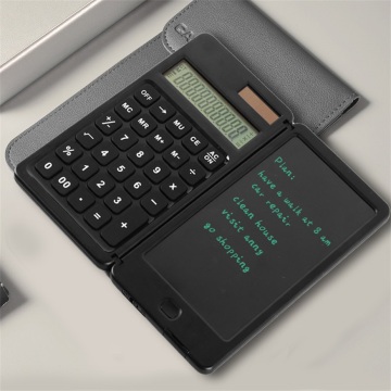 Nova calculadora portátil e elegante bloco de notas dobrável para negócios