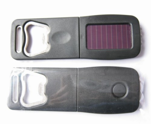 Solar Open Bottle Keychain Light 