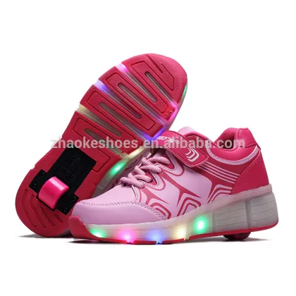 Wheels Winter Skate Shoes LED Casual Shoes Heel One Roller Shoes Kids Zapatillas Con Ruedas