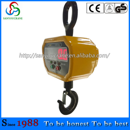 Hanging weighing scales wireless control for crane