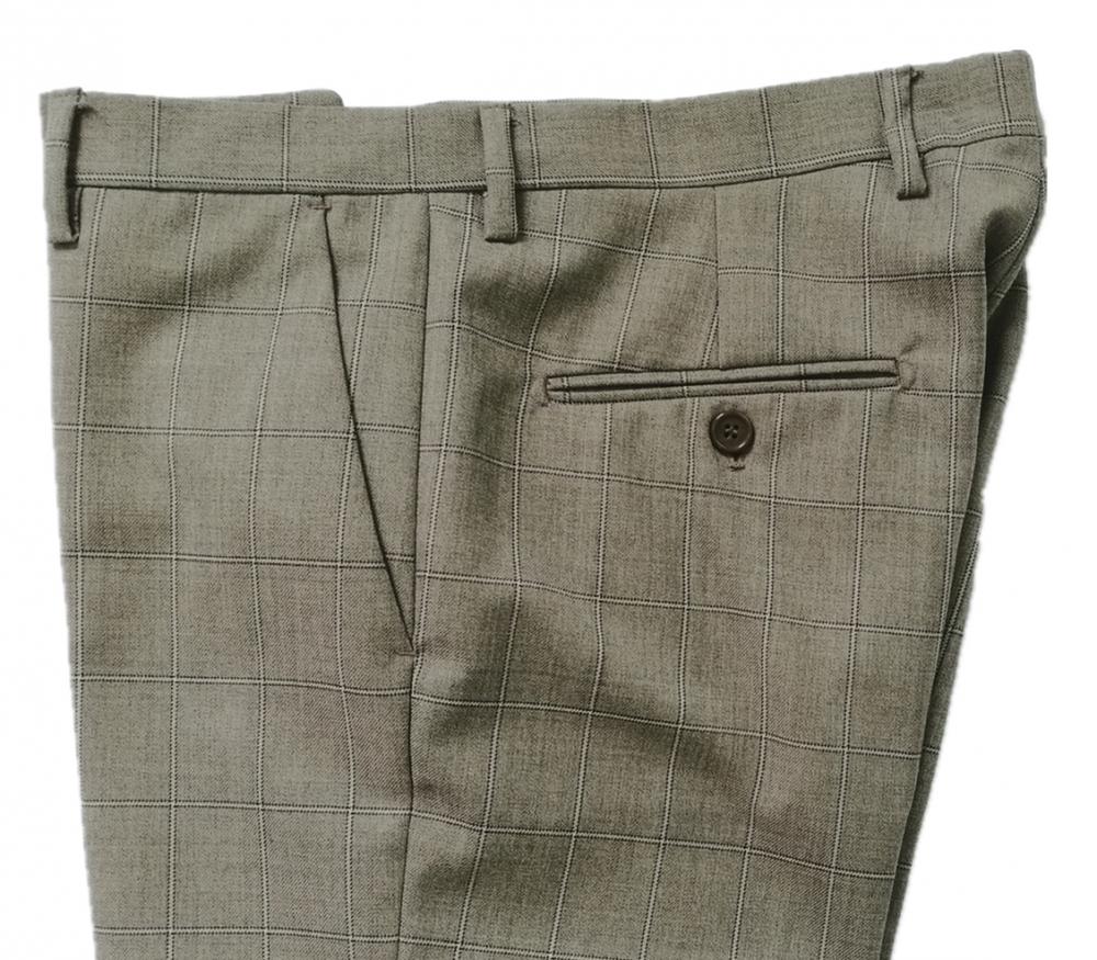 T/R 65/35 Men's Check Trousers