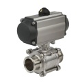 Pneumatic Actuator Stainless Steel Threaded Ball Valve