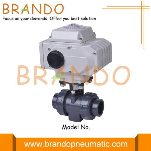 Plastic Electric Actuator PVC Ball Valve 1'' DN25