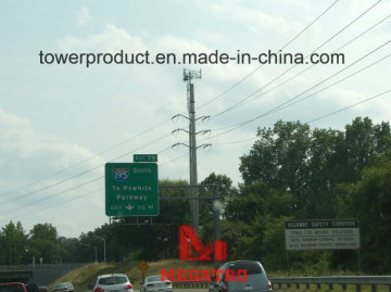 115kv Double Circuit Pole with Cell Phone Tower (MGPT-115)