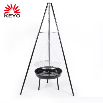 Wholesale Adjustable High Barbecue Outdoor Firepit Bbq Charcoal Tripod Fire Pit Bowl Patio Wood Burning Hanging Tripod Fire Pit