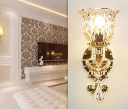 European Style Living Room Wall Lighting: Dual & Single Head LED Wall Lights & Aisle Lighting