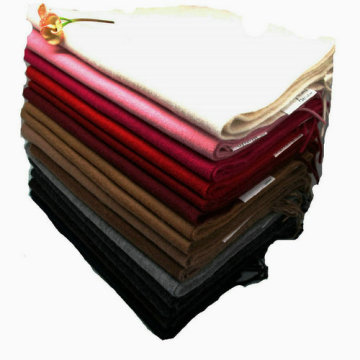 ผ้าพันคอผ้าขนสัตว์สีทึบผ้าขนสัตว์