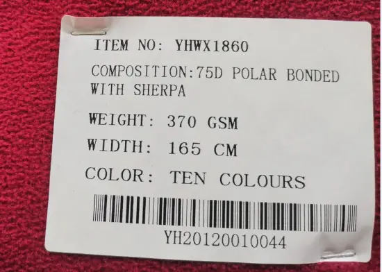 75D Bonded With Sherpa Without TPU