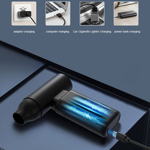 Portable computer rechargeable air duster