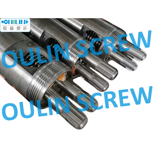 Bimetal 92/188 Twin Conical Screw and Barrel for WPC Spc Sheet Profile