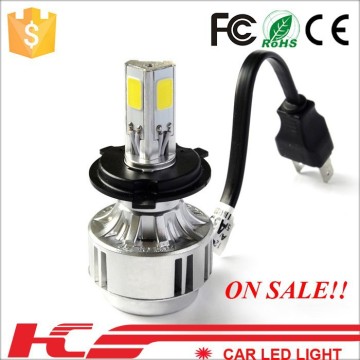2015 Hot Sale Longer Lifespan 3 Sides Led H4 Led Car Headlight Led Light
