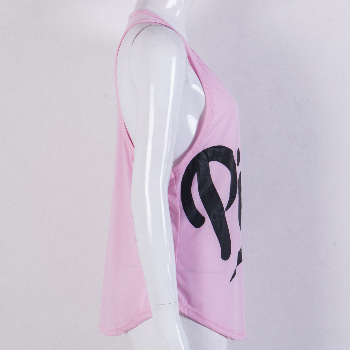 Hirigin New Women Yoga Vest Fitness Stretch Workout Sleeveless Tank Tops Summer Casual Loose Pink Love Letter Sportswear
