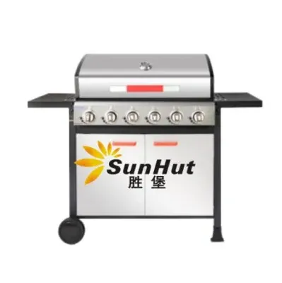 Six Burners Outdoor Gas BBQ Grill