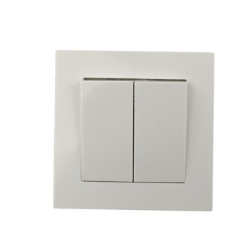 EU Standard 2 Keys Wall Switch ABS Panel - Professionell tillverkare