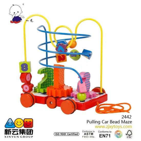 #2242 Pulling Car Bead Maze wholesale toy from china