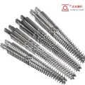 Bimetallic conical extruder twin screw barrel para sa plastik na makinarya