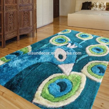 new design hot sale good quality bird shaggy carpet