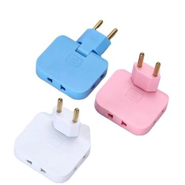EU to UK Plug Adapter 3 in 1 Power Converter - Portable EU Socket Extender
