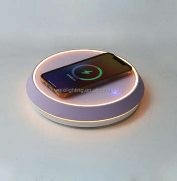 Smart Sensing LED Table Lamp with Wireless Charging