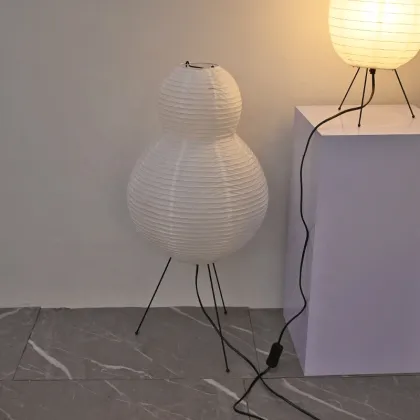 White Japanese Rice Paper Table Lamp Shades for Modern Home Decor