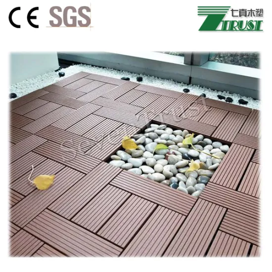 Home use easy install deck tiles, WPC interlocking deck tiles (30cmx30cm)