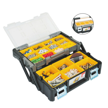 18-Inch Portable Multi-Purpose Plastic Tool Box with Molded Stainless Grip Handle: China OEM Product