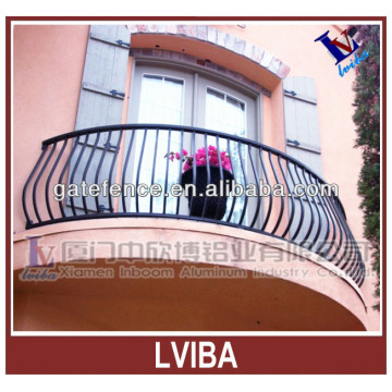 House protective curved aluminium railings