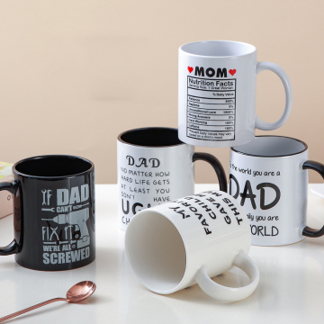 Tagina personalizzata da 350 ml con logo: personalizzazione della tazza di caffè in ceramica pubblicitaria alla rinfusa