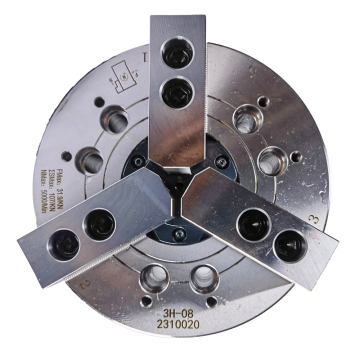 YJMT 3H-08 3-Jaws Wedge Hollow Through-hole Power Chuck for CNC Lathe Machines