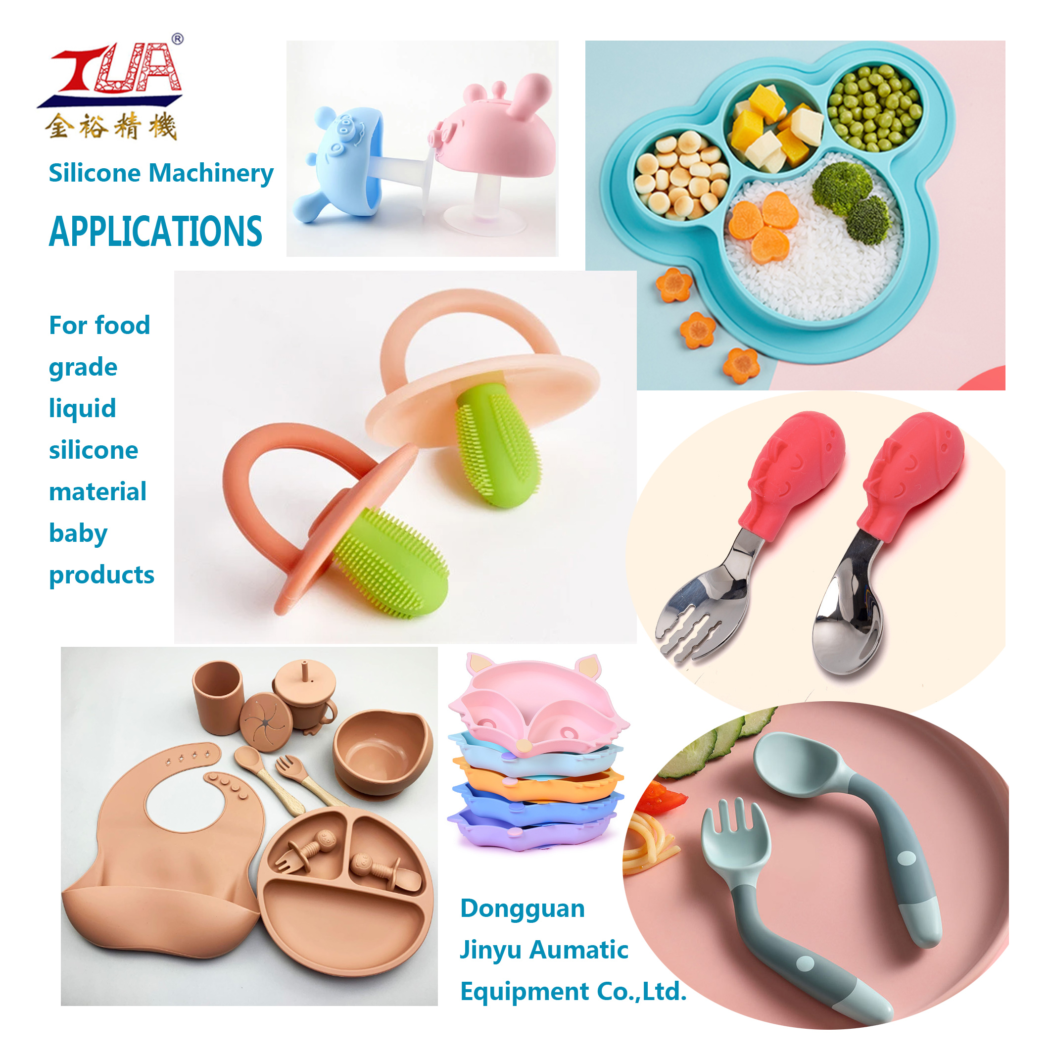 Silicone baby feeding sets 