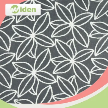 China Wholesale Leaf Pattern Nylon Net Lace Fabric