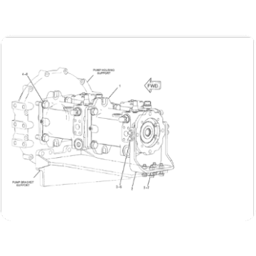 D6K2 bulldozer 2PS pump assembly 243-6637/2436637