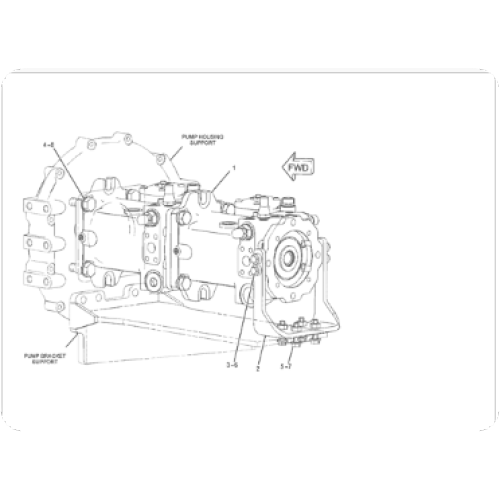 D6K2 bulldozer 2PS pump assembly 243-6637/2436637