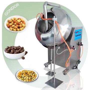 Máquina de laboratorio de Pan Pan Pan Pan para tostado y recubrimiento de frijoles de chocolate