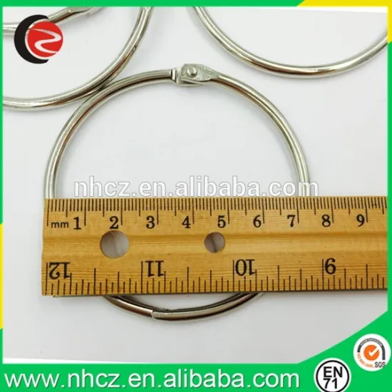 Nickel plating metal Jumbo 70MM book ring