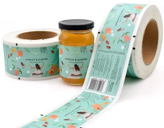 Food Packaging Labels With Transparent PVC Backing
