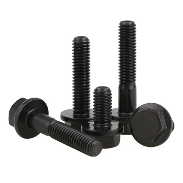 16mm Length M8 x 60mm 304 Stainless Steel Flange Bolt with Plain Finish for Industrial Applications in Metric System - Box Packing