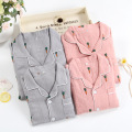 100% Crepe Cotton family pajamas sets women men and child Fresh carrots 100% cotton couples casual Long sleeve women sleepwear