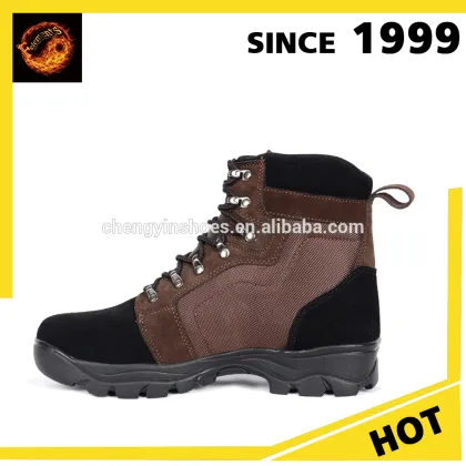 High ankle strong laces 100%cow leather sympatex woodland safety hiking shoes men