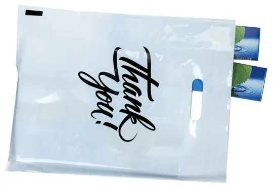 Custom large plastic shopping bags