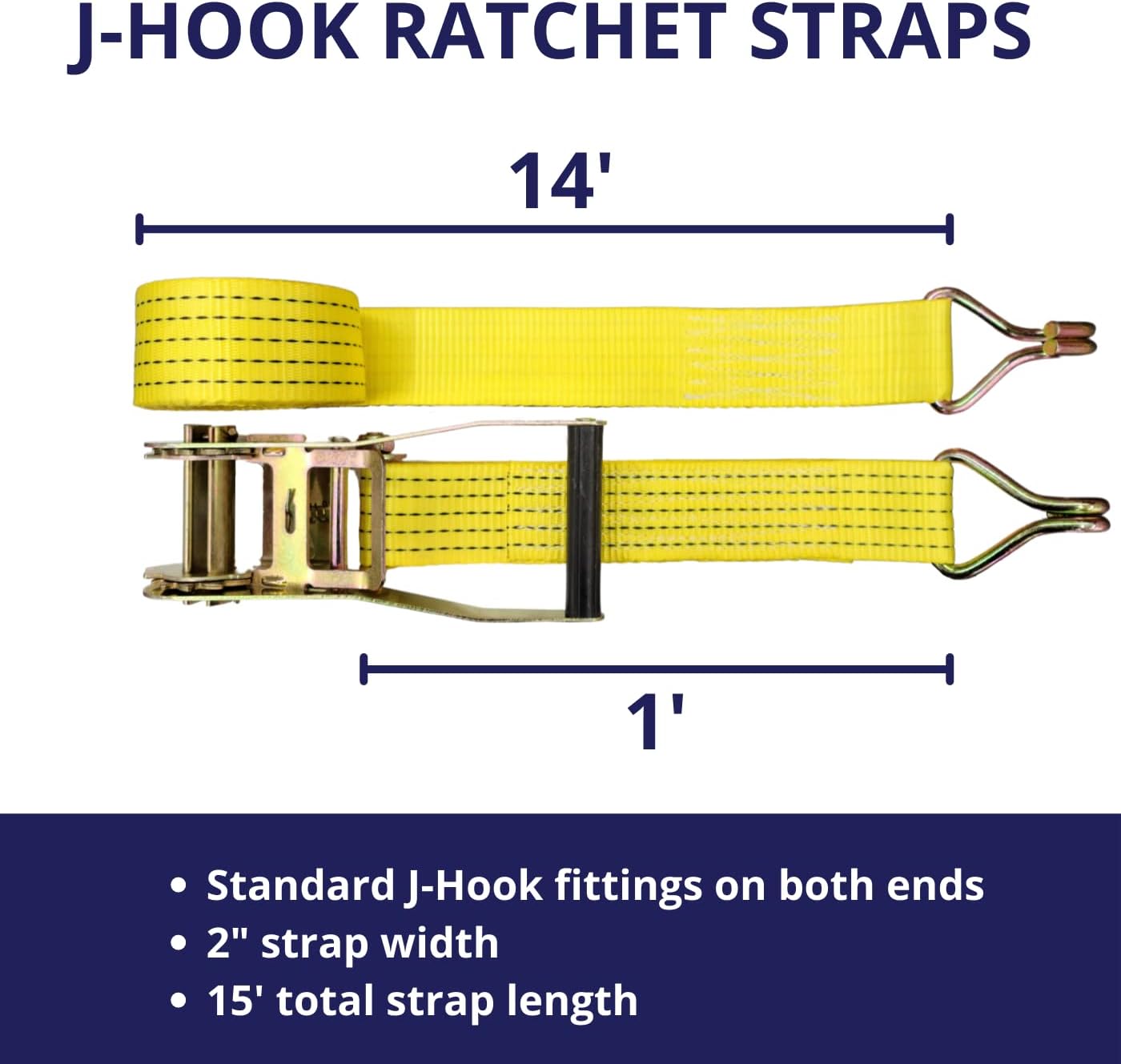 J hook ratchet straps1