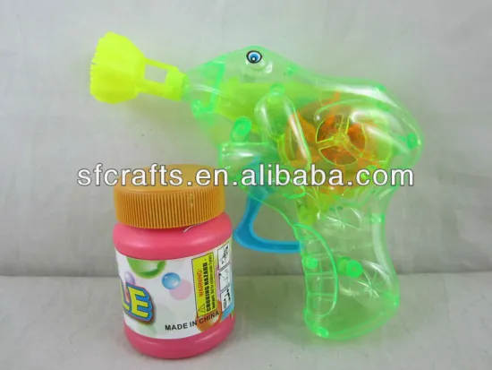 Cheap plastic flash bubble gun for child