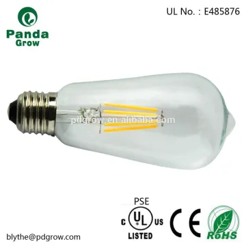 UL LED Edison bulb st64 decorative filament bulbs 5.5W st64 vintage filament light filament bulbs